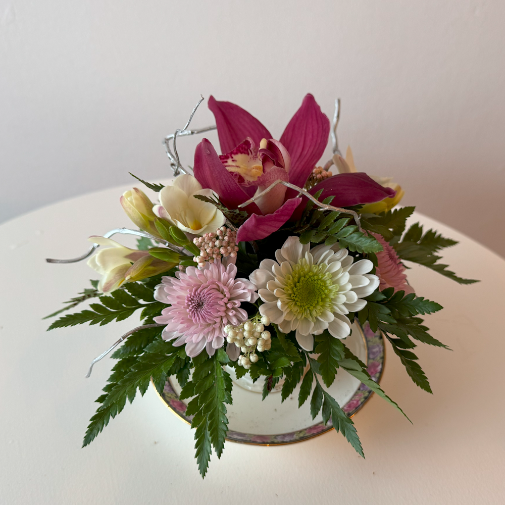 Nola's Cup Of Tea - Teacup Arrangement