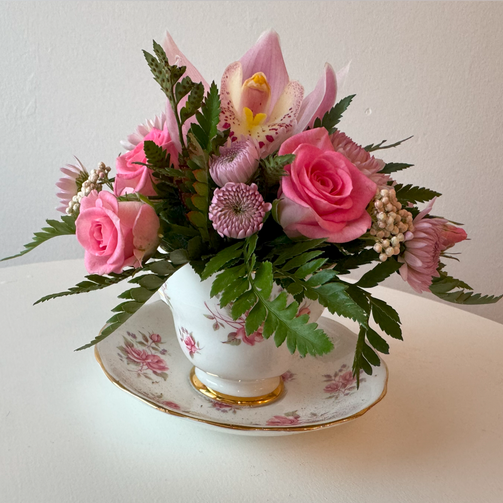 Nola's Cup Of Tea - Teacup Arrangement